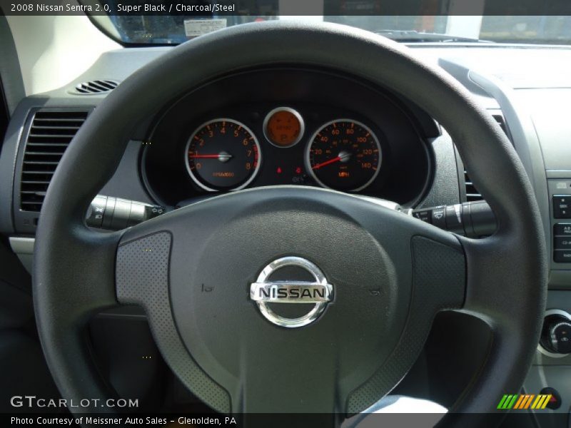 Super Black / Charcoal/Steel 2008 Nissan Sentra 2.0