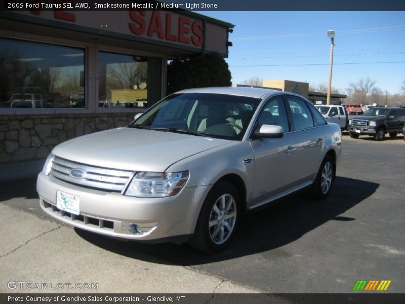 Smokestone Metallic / Medium Light Stone 2009 Ford Taurus SEL AWD