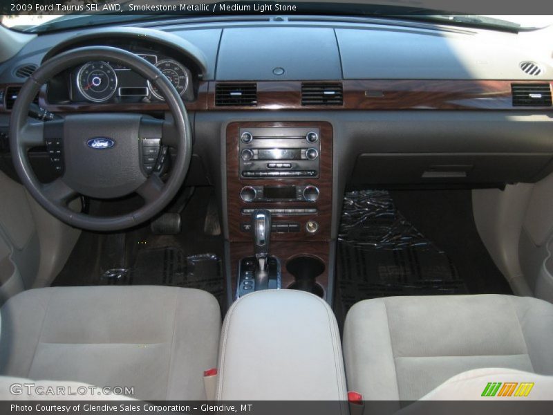 Smokestone Metallic / Medium Light Stone 2009 Ford Taurus SEL AWD