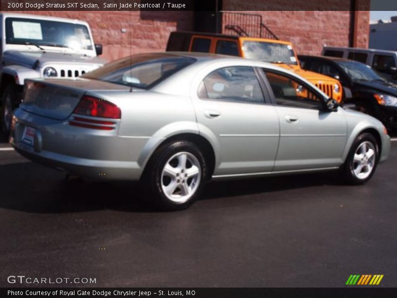 Satin Jade Pearlcoat / Taupe 2006 Dodge Stratus SXT Sedan