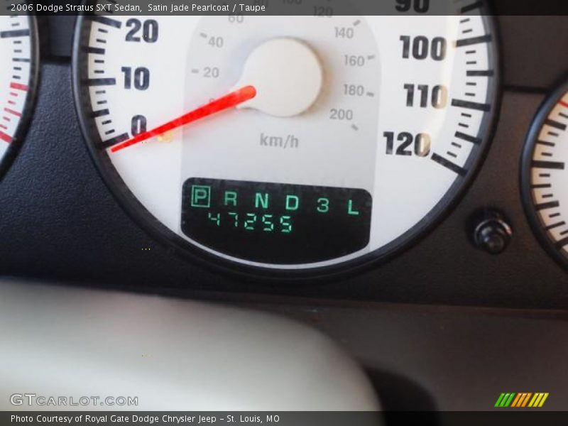 Satin Jade Pearlcoat / Taupe 2006 Dodge Stratus SXT Sedan