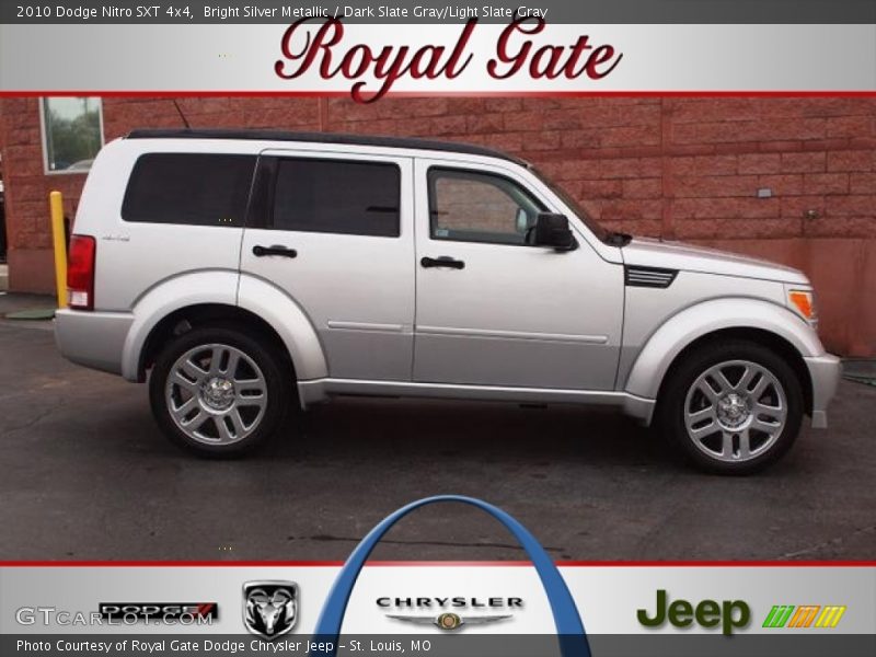 Bright Silver Metallic / Dark Slate Gray/Light Slate Gray 2010 Dodge Nitro SXT 4x4