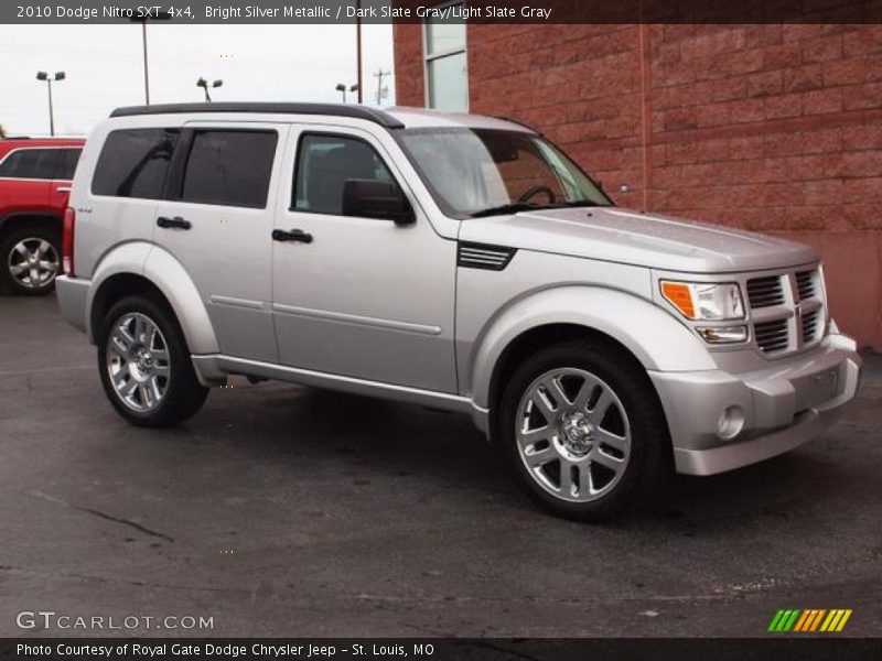 Bright Silver Metallic / Dark Slate Gray/Light Slate Gray 2010 Dodge Nitro SXT 4x4