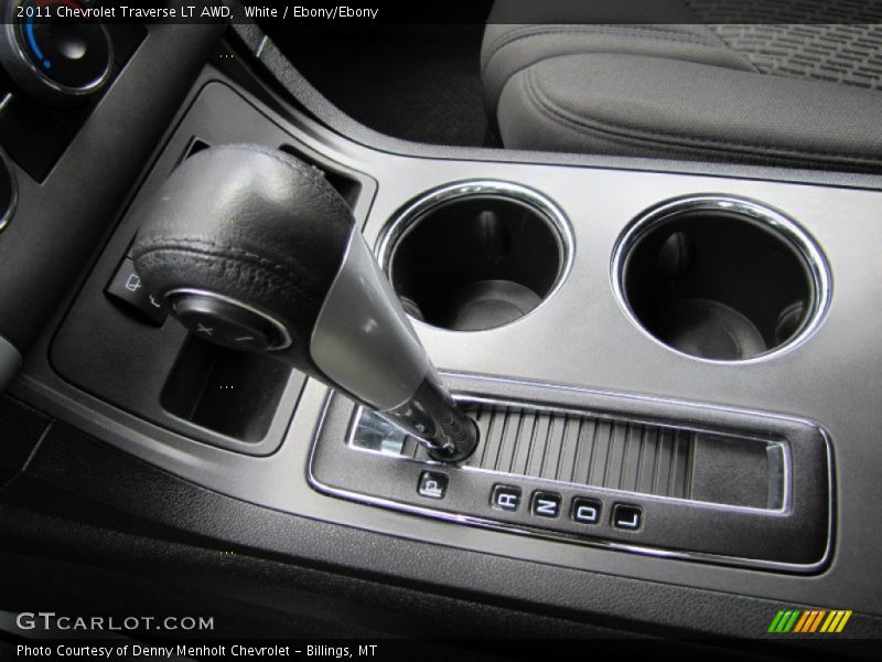 White / Ebony/Ebony 2011 Chevrolet Traverse LT AWD