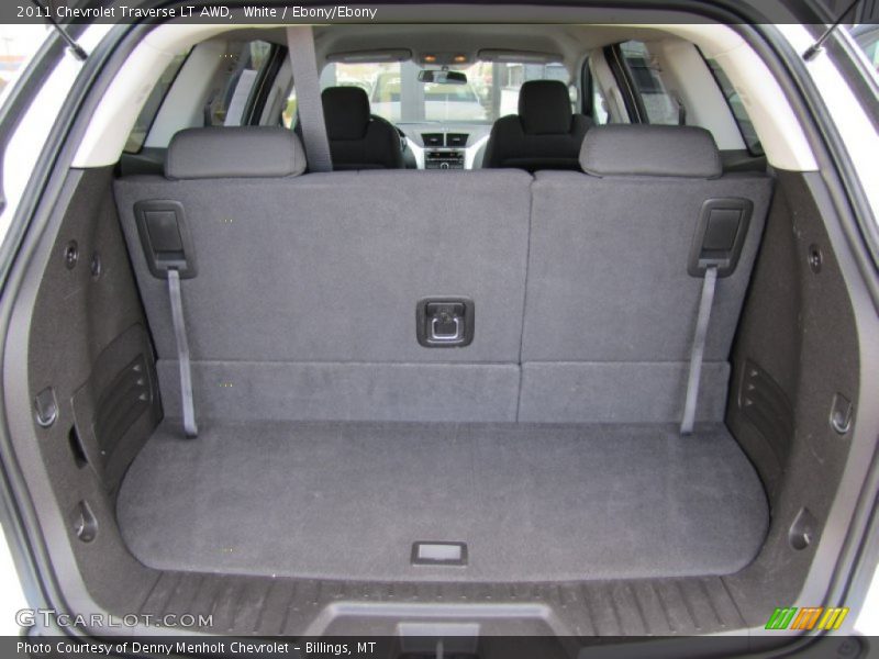 White / Ebony/Ebony 2011 Chevrolet Traverse LT AWD