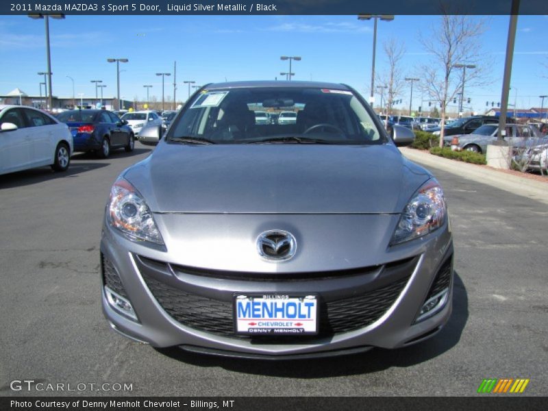 Liquid Silver Metallic / Black 2011 Mazda MAZDA3 s Sport 5 Door