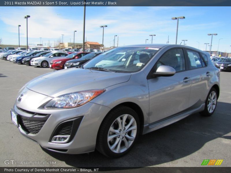 Liquid Silver Metallic / Black 2011 Mazda MAZDA3 s Sport 5 Door