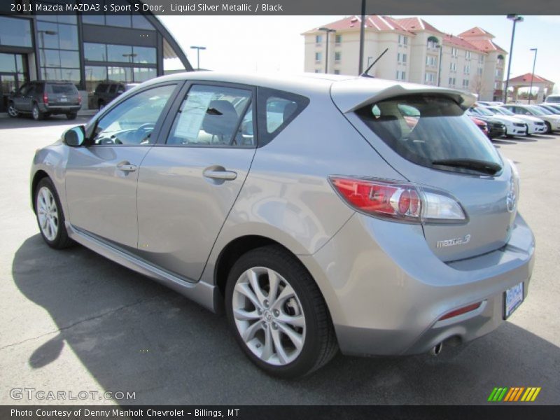Liquid Silver Metallic / Black 2011 Mazda MAZDA3 s Sport 5 Door