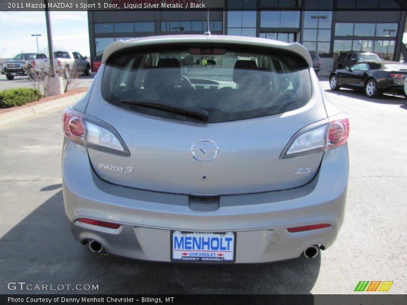 Liquid Silver Metallic / Black 2011 Mazda MAZDA3 s Sport 5 Door