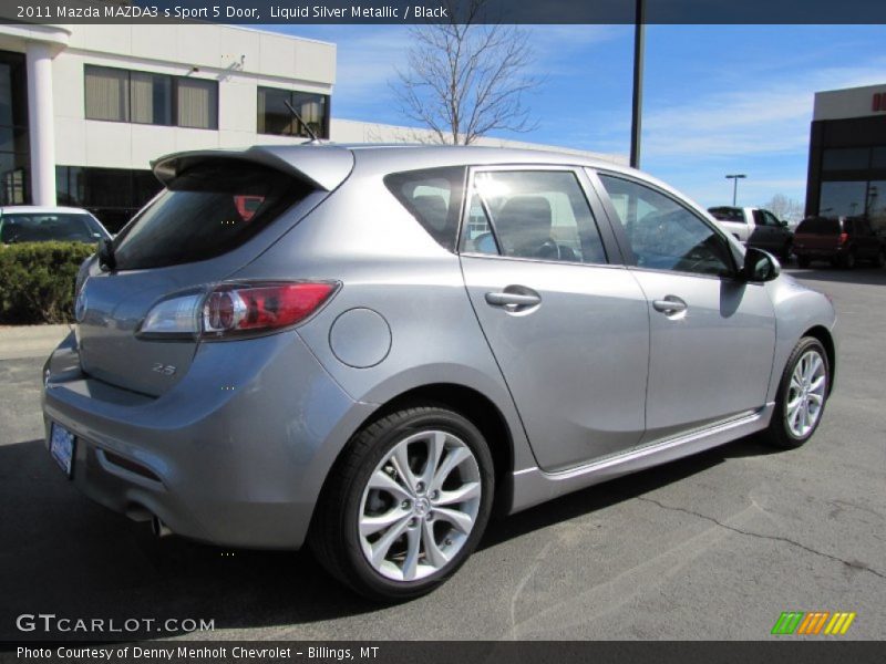Liquid Silver Metallic / Black 2011 Mazda MAZDA3 s Sport 5 Door