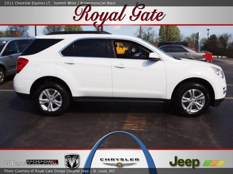 Summit White / Brownstone/Jet Black 2011 Chevrolet Equinox LT