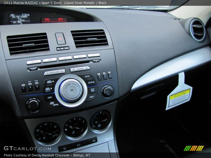 Liquid Silver Metallic / Black 2011 Mazda MAZDA3 s Sport 5 Door