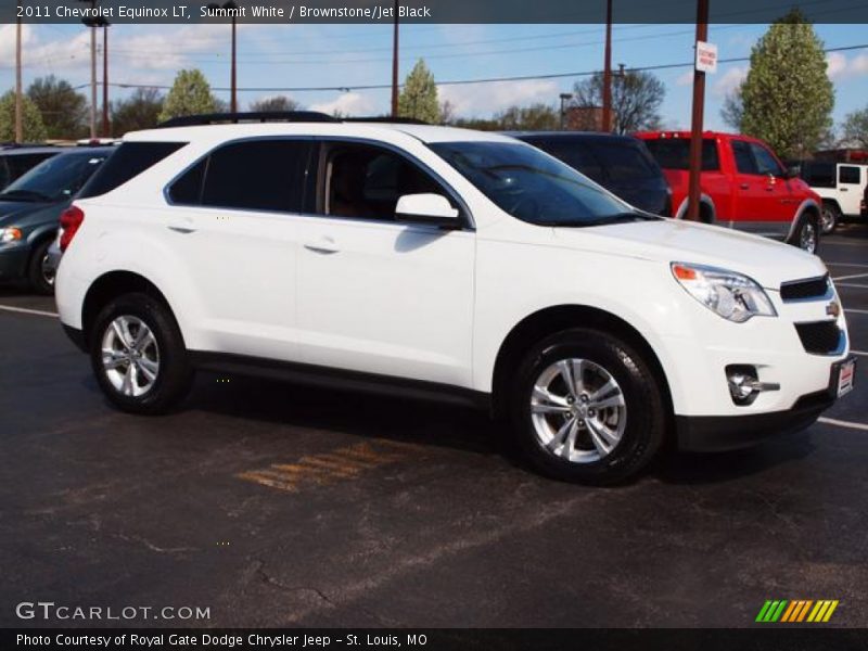 Summit White / Brownstone/Jet Black 2011 Chevrolet Equinox LT
