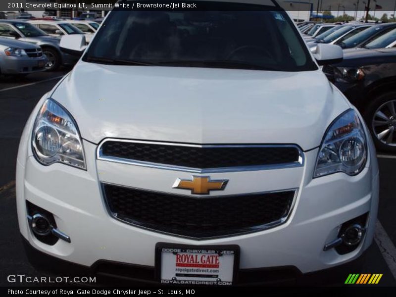 Summit White / Brownstone/Jet Black 2011 Chevrolet Equinox LT