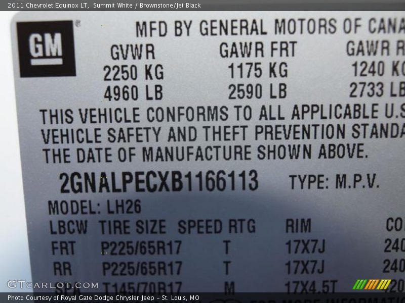 Summit White / Brownstone/Jet Black 2011 Chevrolet Equinox LT