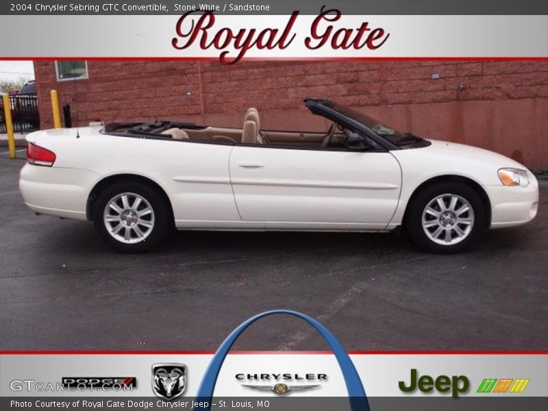 Stone White / Sandstone 2004 Chrysler Sebring GTC Convertible