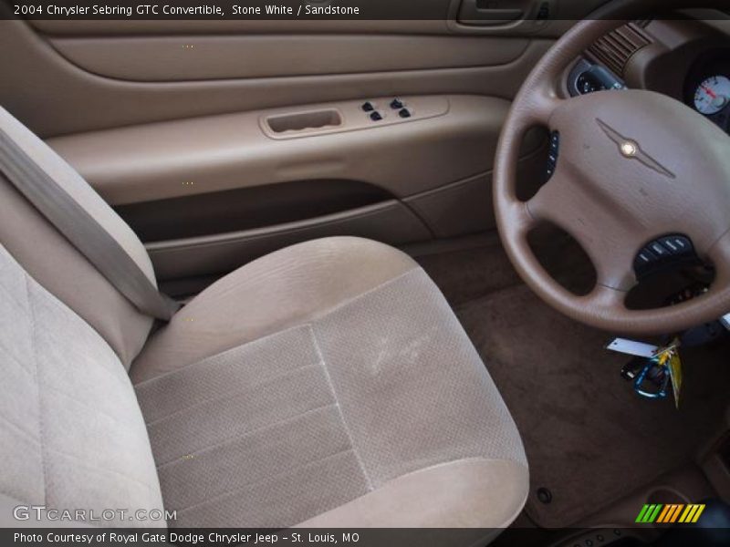 Stone White / Sandstone 2004 Chrysler Sebring GTC Convertible