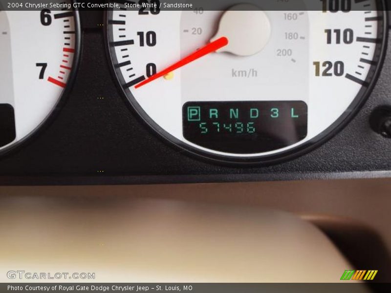 Stone White / Sandstone 2004 Chrysler Sebring GTC Convertible