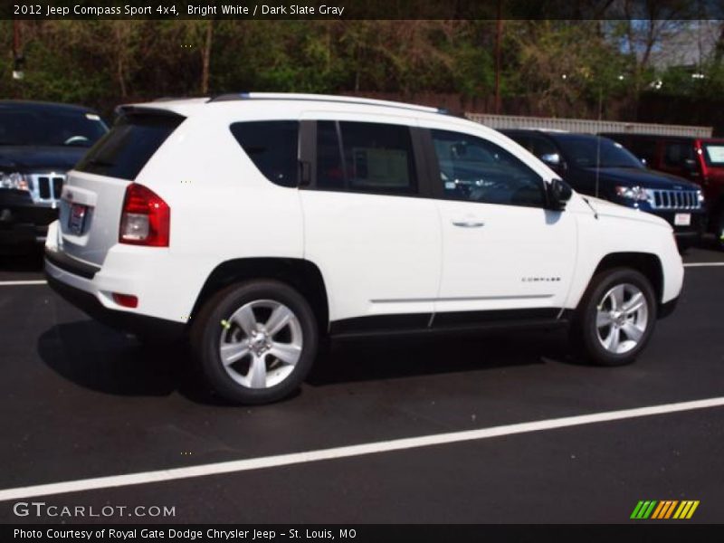 Bright White / Dark Slate Gray 2012 Jeep Compass Sport 4x4
