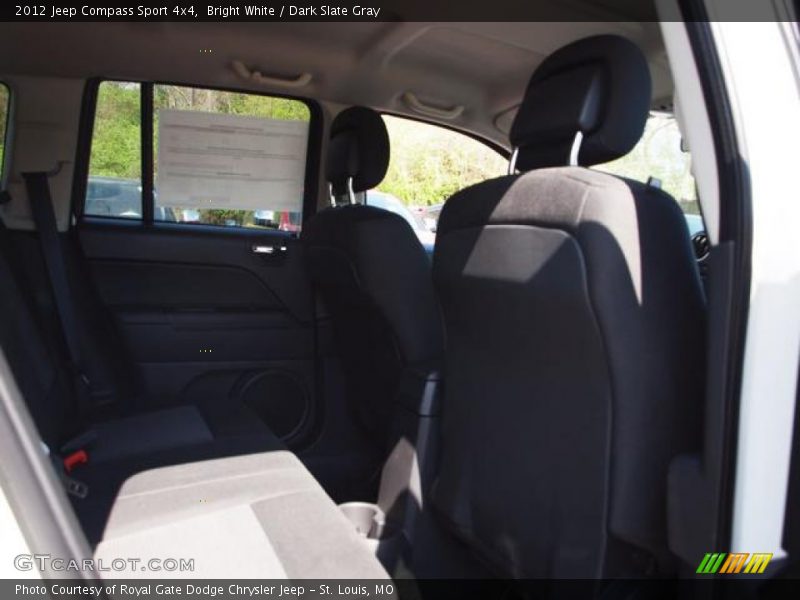 Bright White / Dark Slate Gray 2012 Jeep Compass Sport 4x4
