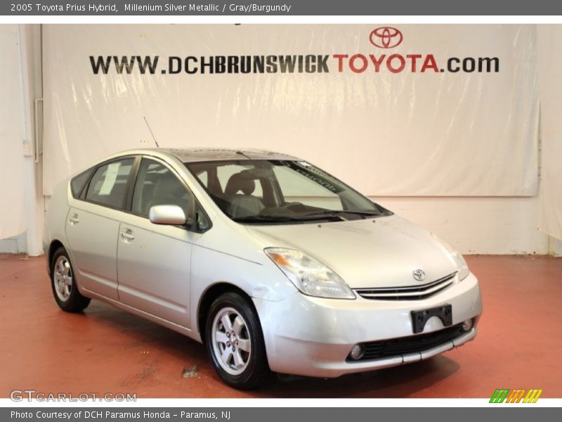 Millenium Silver Metallic / Gray/Burgundy 2005 Toyota Prius Hybrid