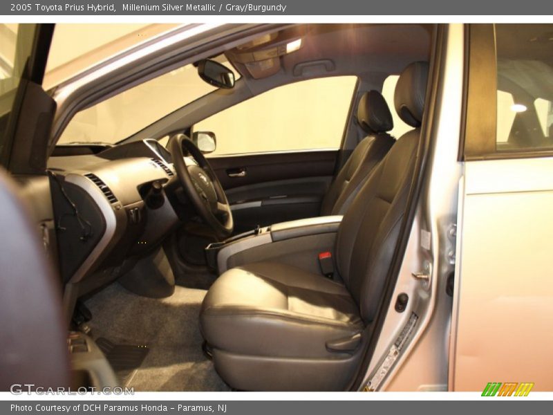 Millenium Silver Metallic / Gray/Burgundy 2005 Toyota Prius Hybrid