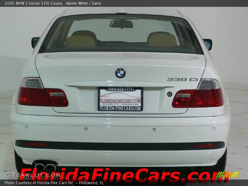 Alpine White / Sand 2005 BMW 3 Series 330i Coupe