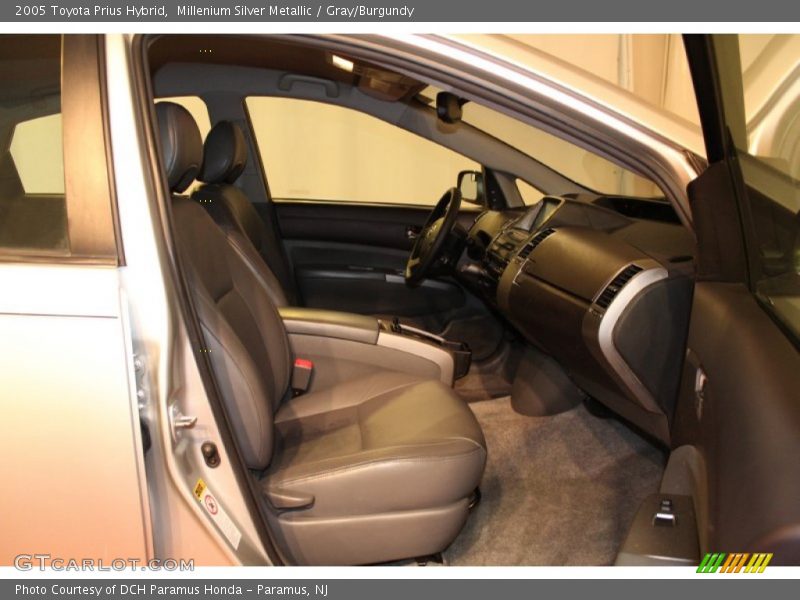 Millenium Silver Metallic / Gray/Burgundy 2005 Toyota Prius Hybrid