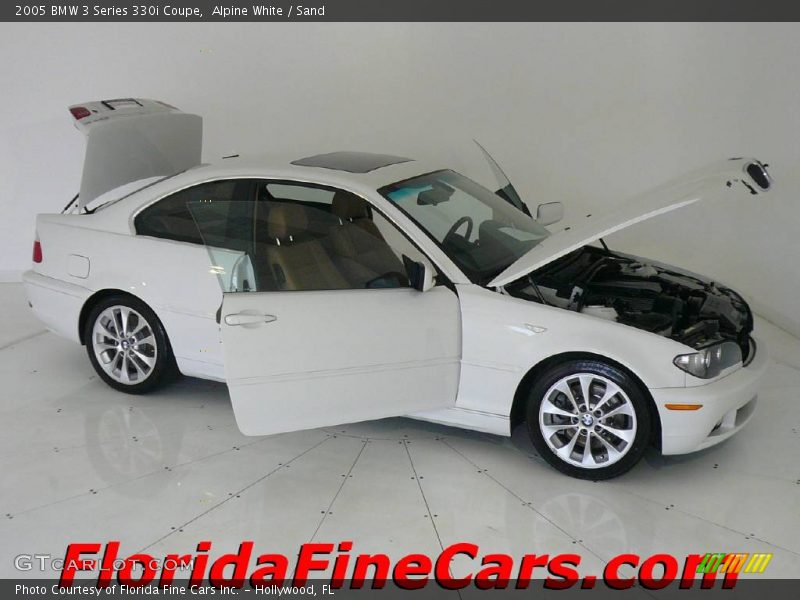 Alpine White / Sand 2005 BMW 3 Series 330i Coupe