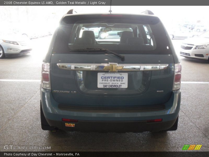 Golden Teal Metallic / Light Gray 2008 Chevrolet Equinox LS AWD
