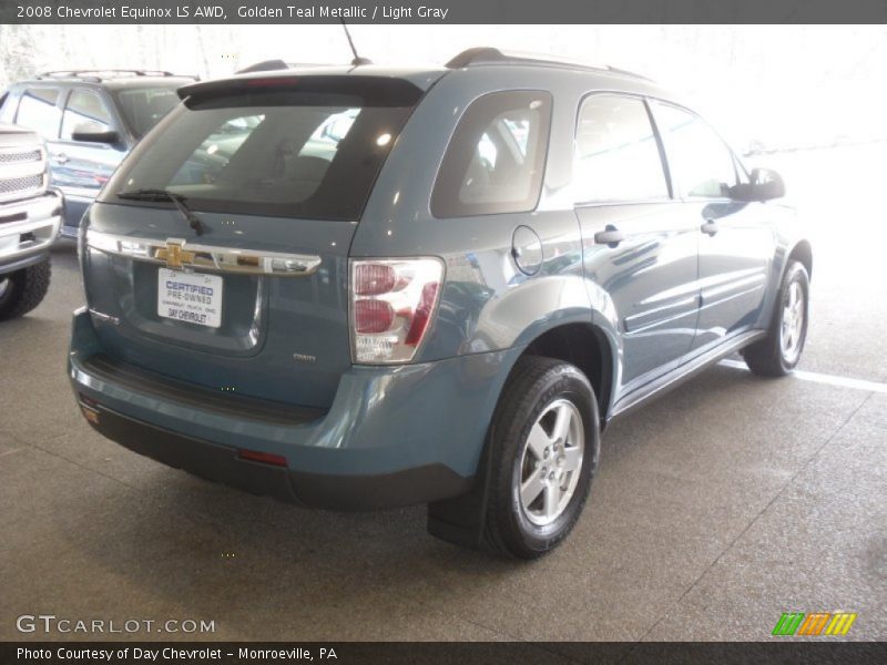 Golden Teal Metallic / Light Gray 2008 Chevrolet Equinox LS AWD