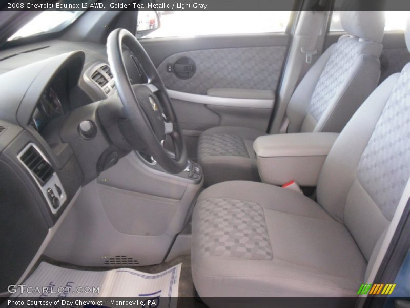 Golden Teal Metallic / Light Gray 2008 Chevrolet Equinox LS AWD