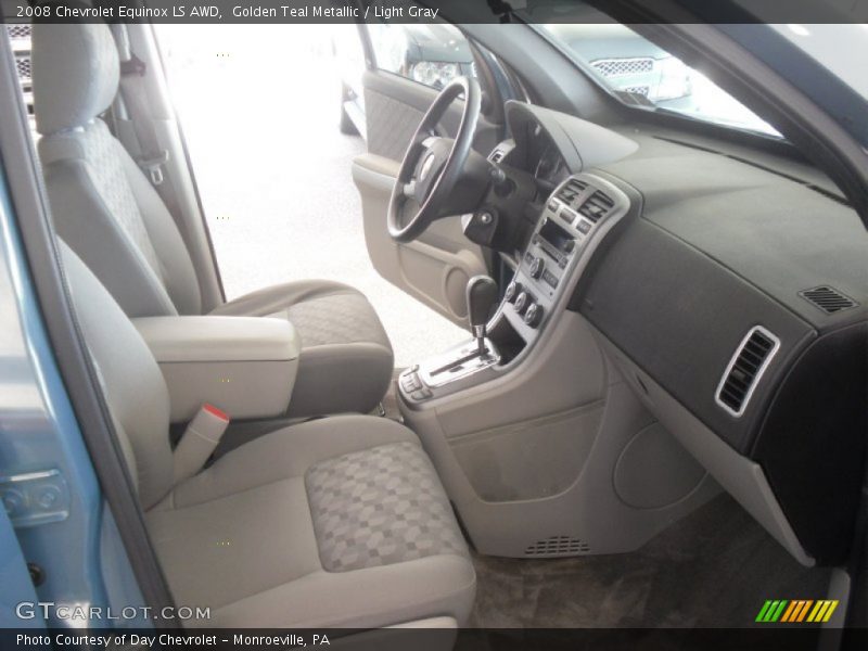 Golden Teal Metallic / Light Gray 2008 Chevrolet Equinox LS AWD