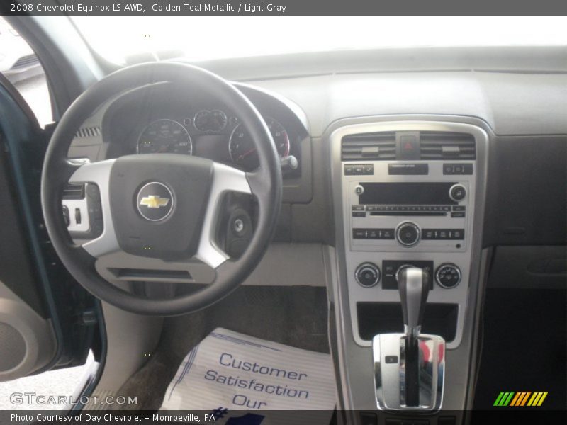 Golden Teal Metallic / Light Gray 2008 Chevrolet Equinox LS AWD