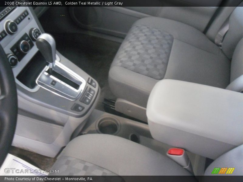 Golden Teal Metallic / Light Gray 2008 Chevrolet Equinox LS AWD