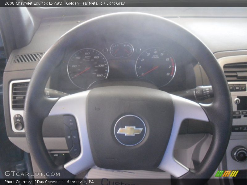 Golden Teal Metallic / Light Gray 2008 Chevrolet Equinox LS AWD