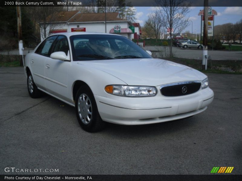 White / Taupe 2003 Buick Century Custom
