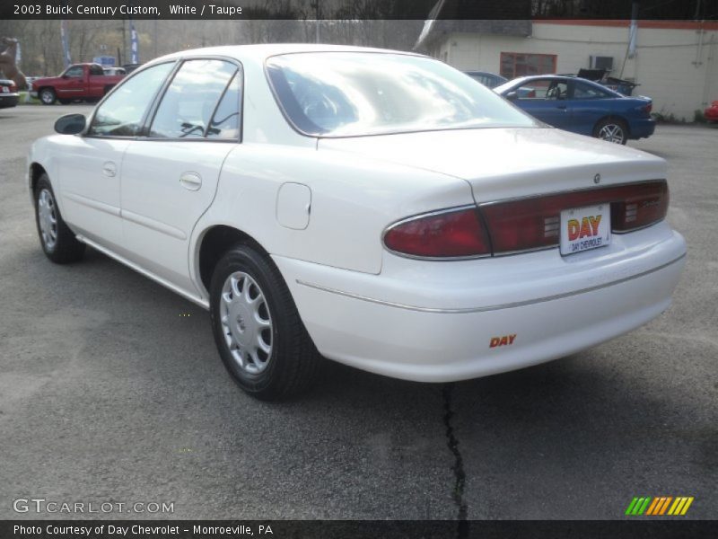 White / Taupe 2003 Buick Century Custom