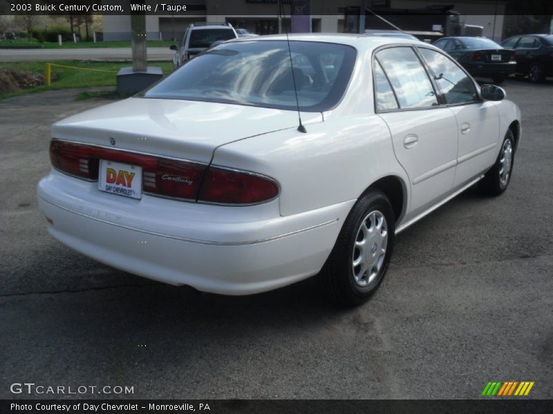 White / Taupe 2003 Buick Century Custom