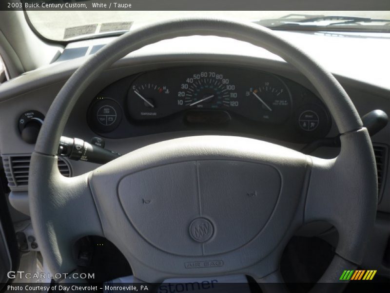 White / Taupe 2003 Buick Century Custom