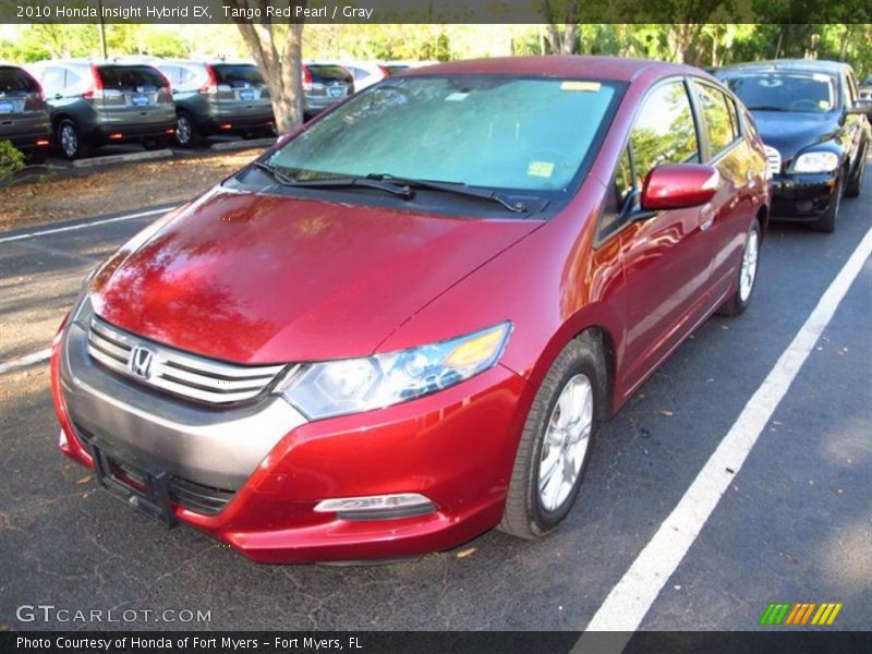 Tango Red Pearl / Gray 2010 Honda Insight Hybrid EX