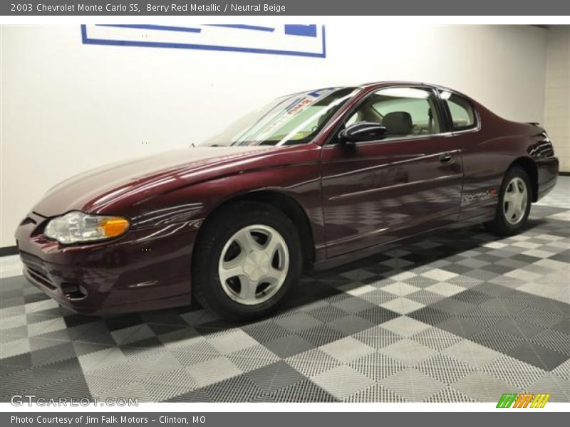 Berry Red Metallic / Neutral Beige 2003 Chevrolet Monte Carlo SS