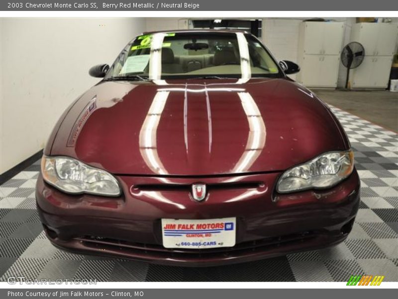 Berry Red Metallic / Neutral Beige 2003 Chevrolet Monte Carlo SS