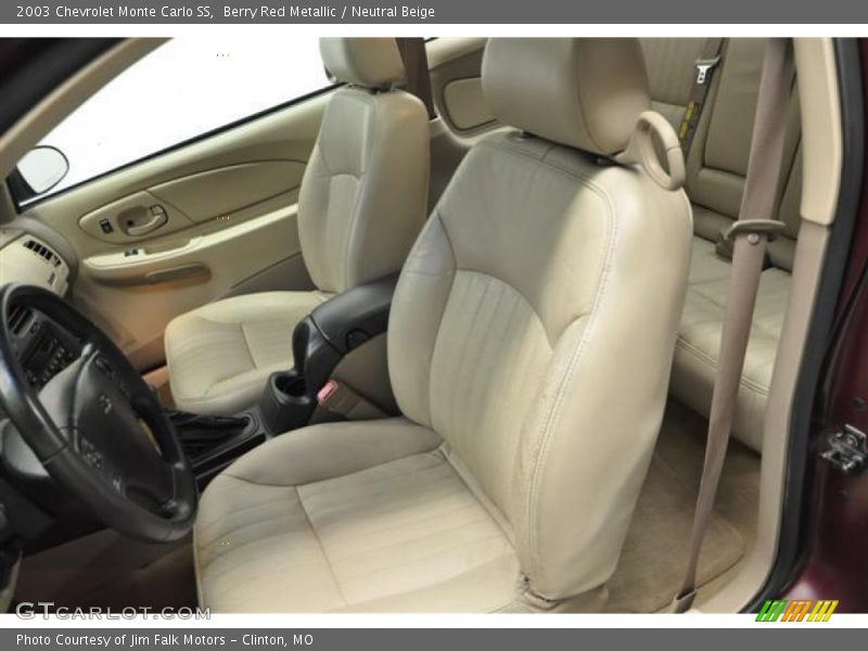 Berry Red Metallic / Neutral Beige 2003 Chevrolet Monte Carlo SS