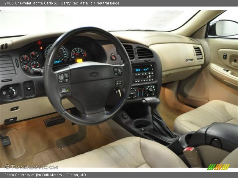 Berry Red Metallic / Neutral Beige 2003 Chevrolet Monte Carlo SS