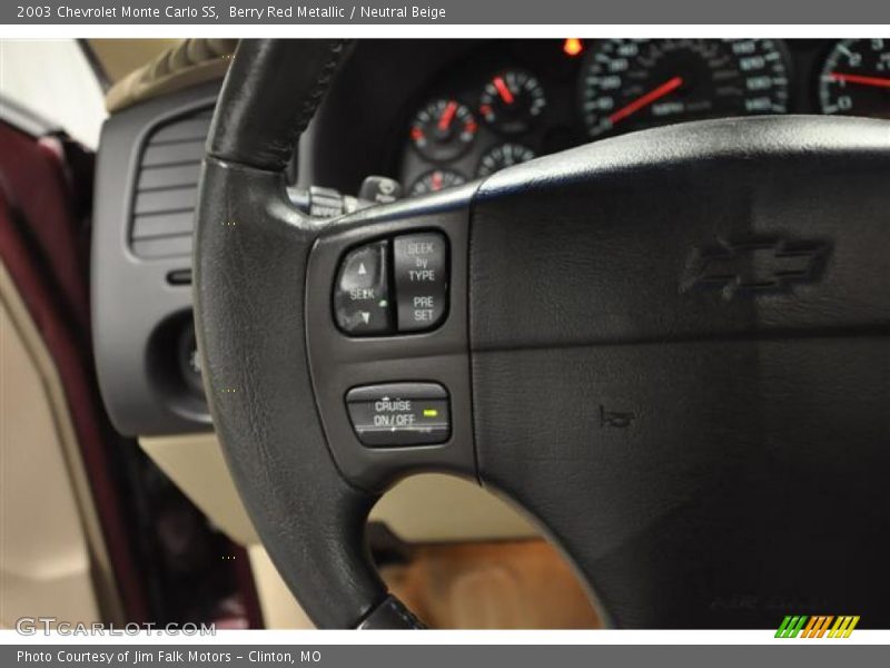 Berry Red Metallic / Neutral Beige 2003 Chevrolet Monte Carlo SS