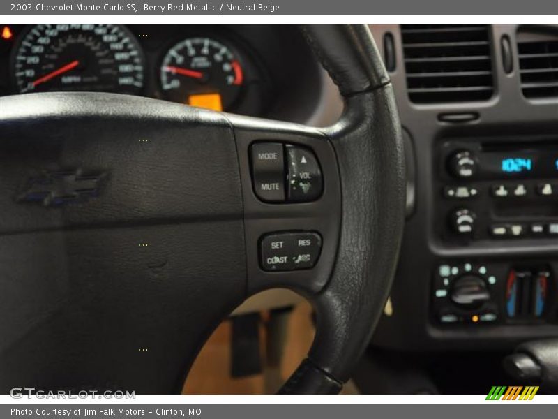 Berry Red Metallic / Neutral Beige 2003 Chevrolet Monte Carlo SS