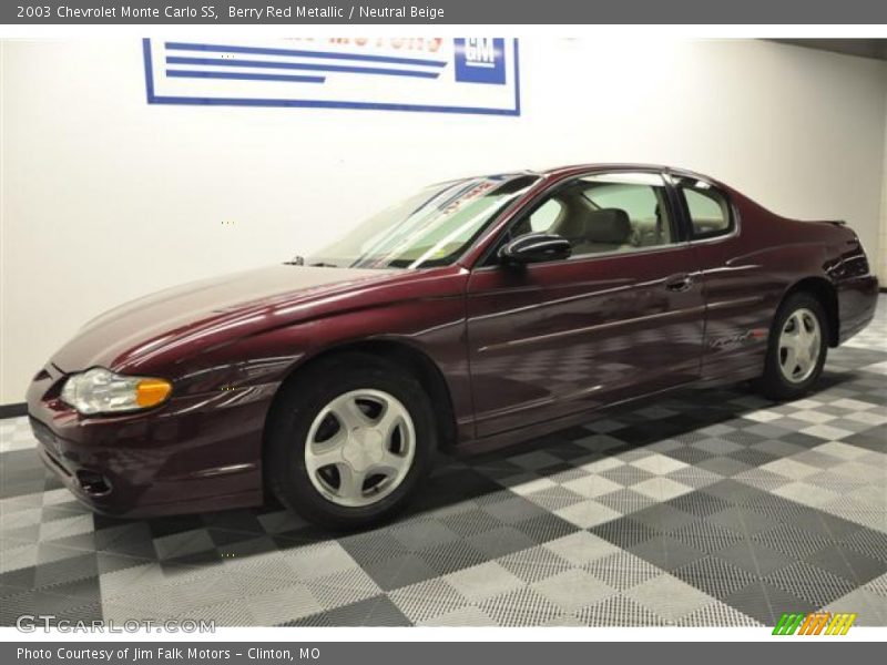 Berry Red Metallic / Neutral Beige 2003 Chevrolet Monte Carlo SS