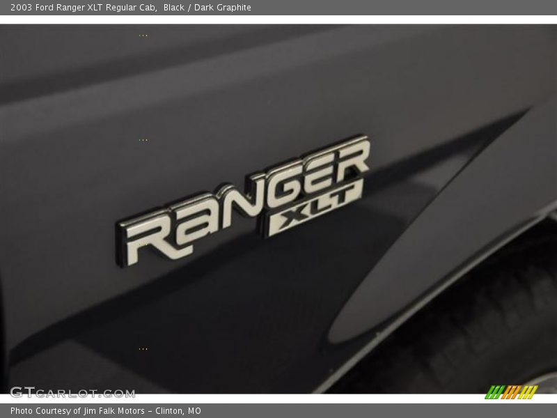 Black / Dark Graphite 2003 Ford Ranger XLT Regular Cab