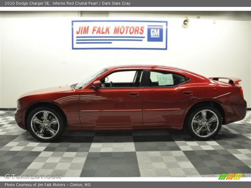 Inferno Red Crystal Pearl / Dark Slate Gray 2010 Dodge Charger SE